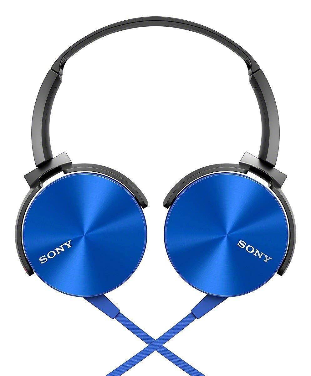 Sony MDR-XB450AP Extra Bass Headphone - Blue (International Version U.S. warranty may not apply)