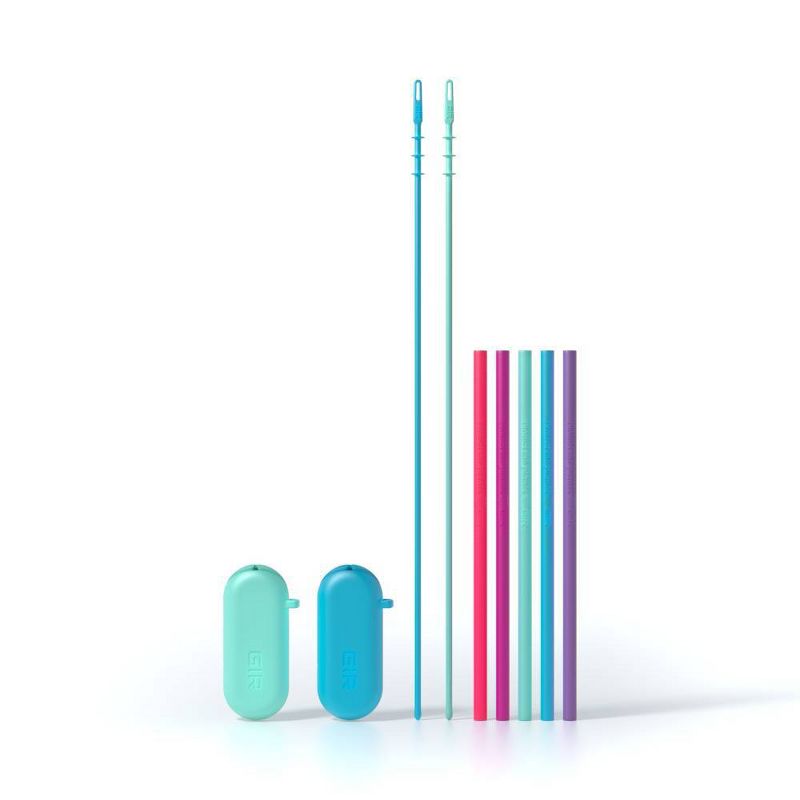 GIR: Get It Right 5pk Standard Silicone Straw Galaxy