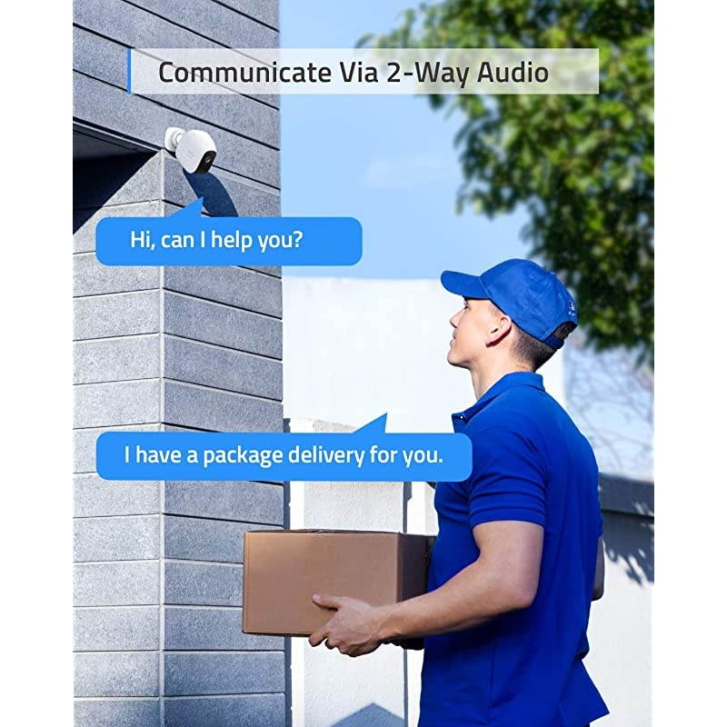 Security, Cam E, Wireless Security Camera, 365-Day Battery Life, 1080P HD, 2-Way Audio, IP65 Weatherproof, Indoor and Outdoor Use, Add-On Camera, Requires HomeBase or HomeBase E