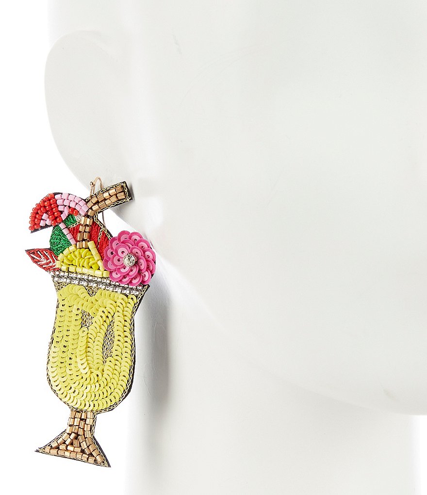 Anna & Ava Seed Bead Cocktail Statement Earrings