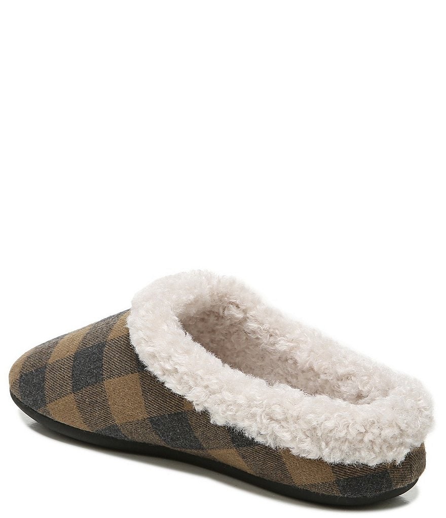 Zodiac Paloma Plaid Faux Shearling Lined Slippers