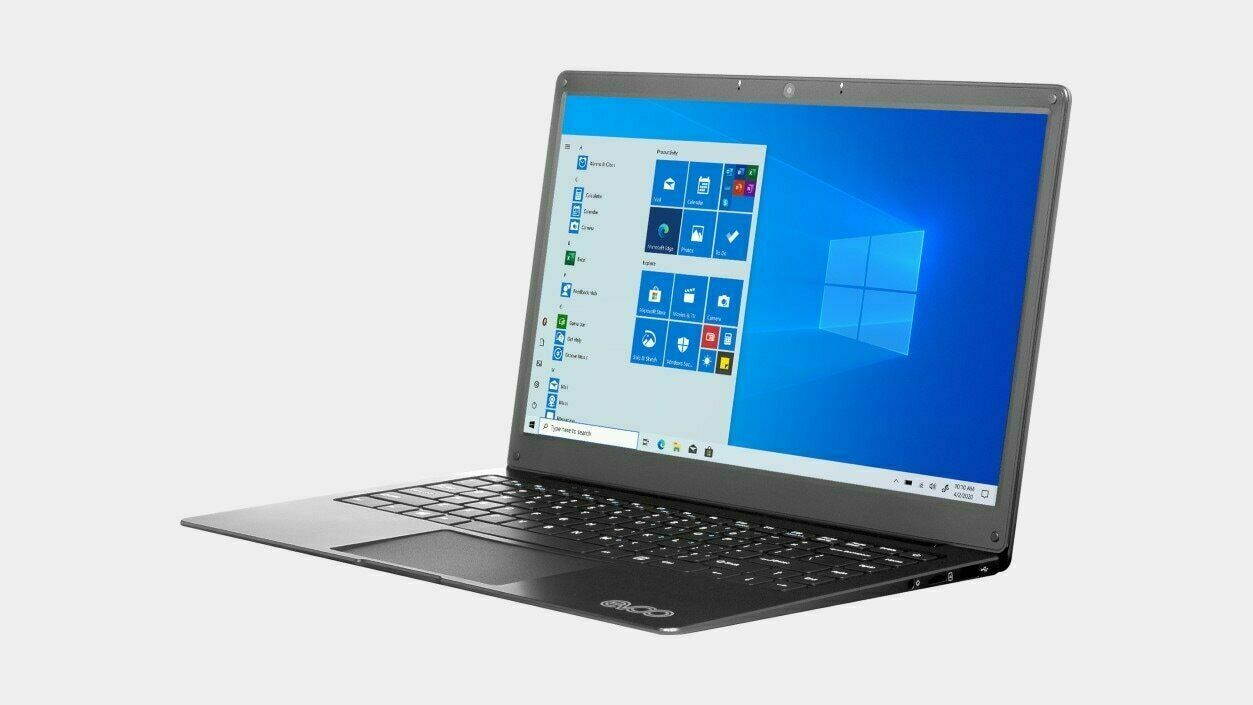 EVOO Ultra Thin (EVC141-6BK) Laptop, 14.1" FHD Display, Intel Celeron N3350 Upto 2.4GHz, 4GB RAM, 64GB eMMC, Micro HDMI, Card Reader, Wi-Fi, Bluetooth, Windows 10 Home S