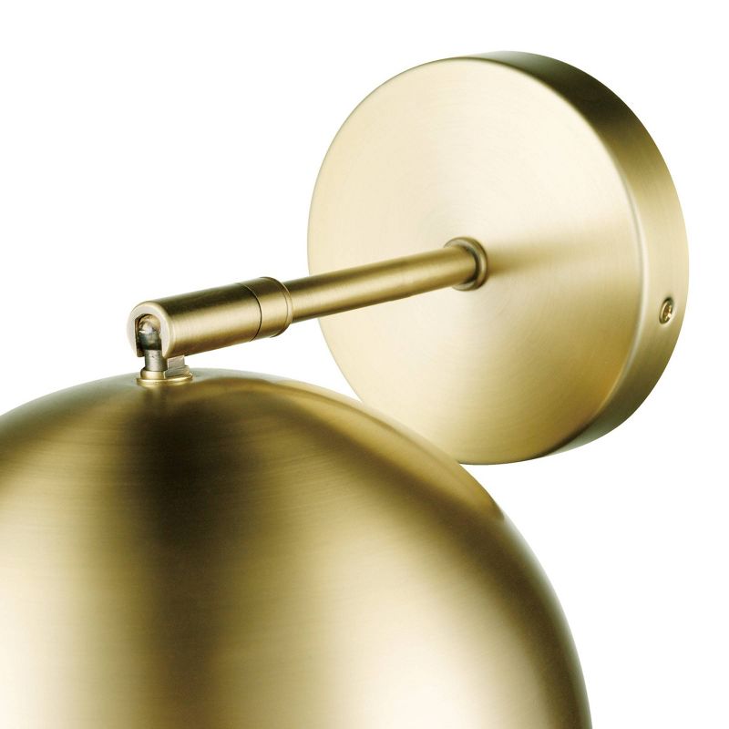 Willow 1-Light Plug-in or Hardwire Matte Brass Wall Sconce - Novogratz x Globe