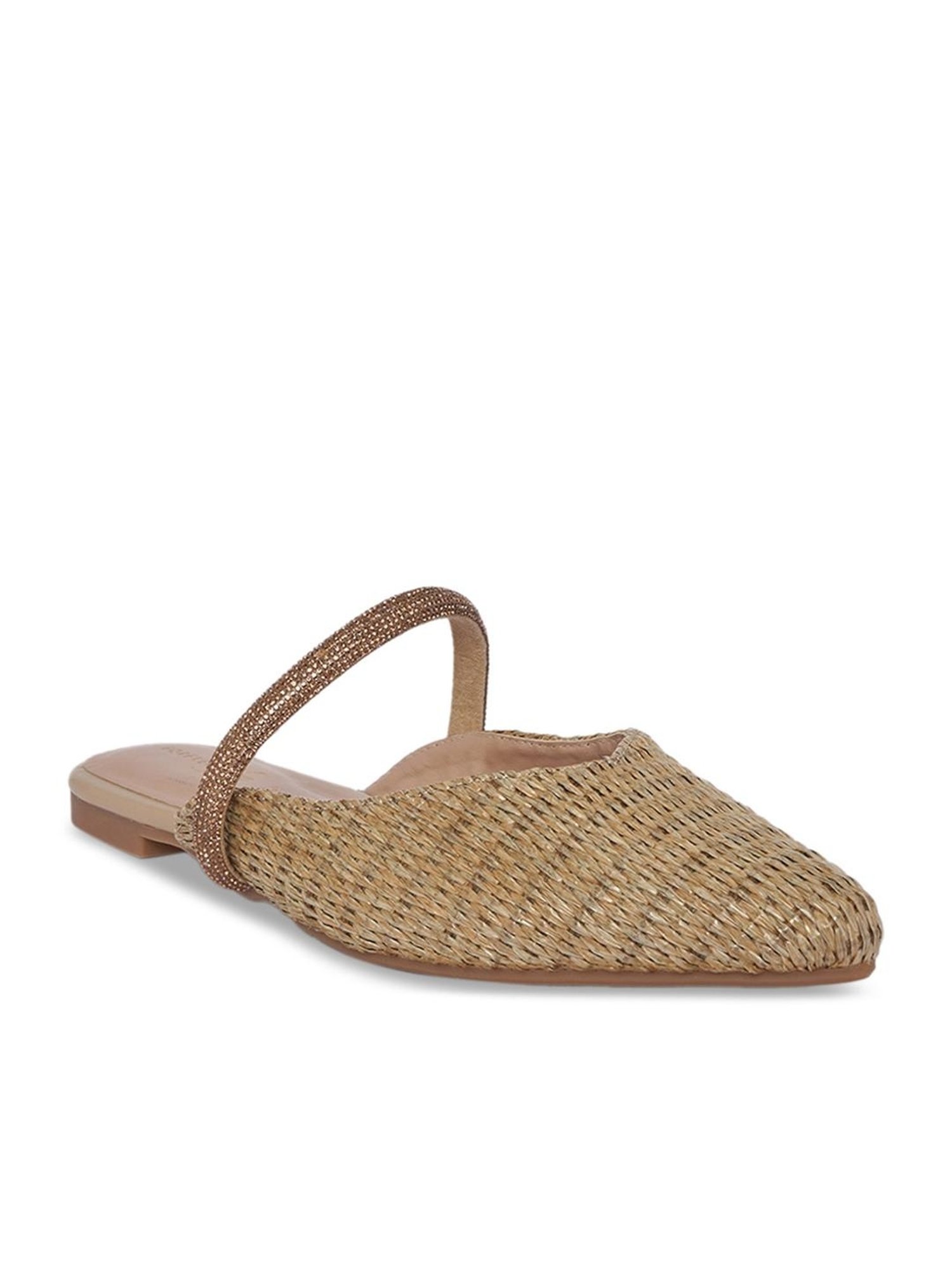 Forever Glam by Pantaloons Women's Beige Mule Shoes