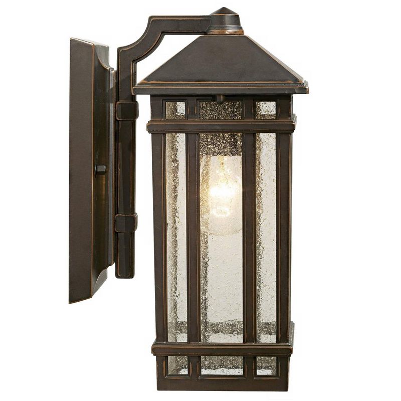 Kathy Ireland J du J Sierra Craftsman 10" High Bronze Outdoor Wall Light