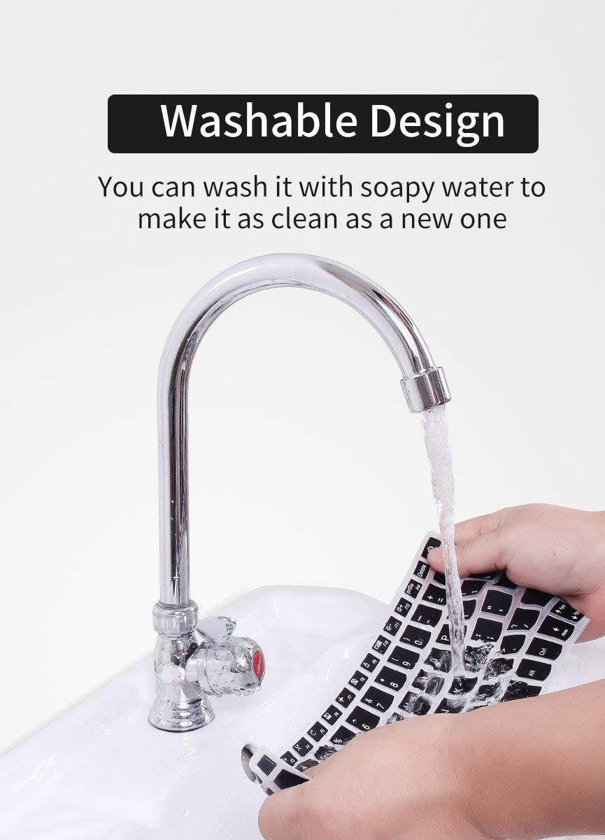 CaseBuy Acer Chromebook R 13 Keyboard Protector Skin Cover for 2017 Acer Premium R11/11.6" Acer Chromebook 11 CB3-131/Chromebook R 11 CB5-132T/13.3" Chromebook R 13 CB5-312T (Black)