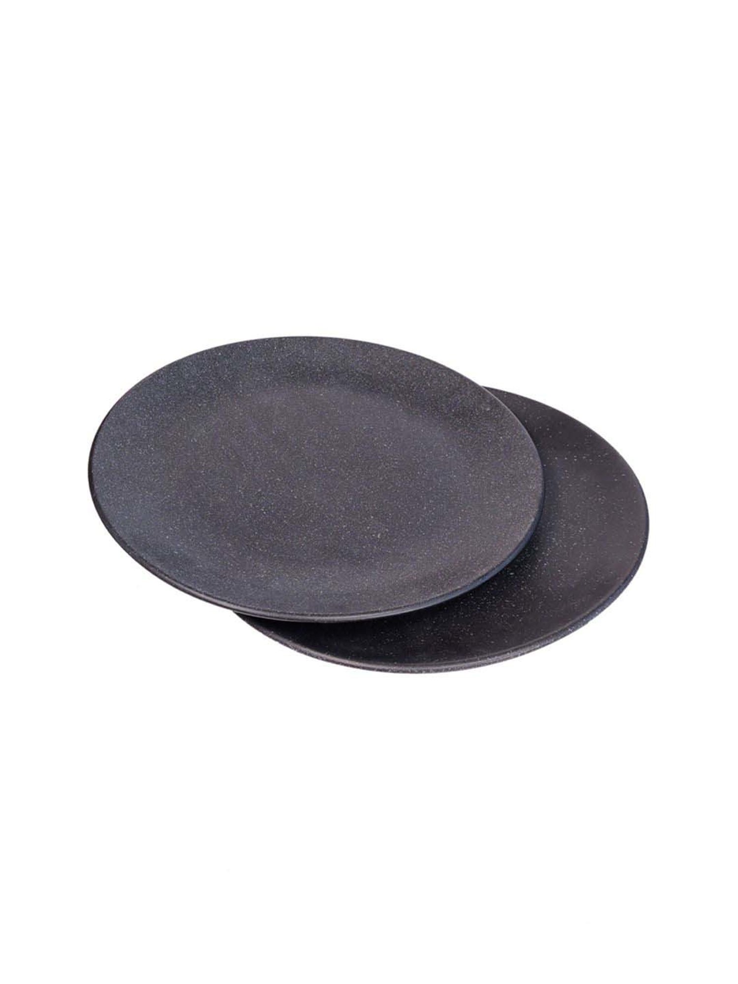 Pure Home and Living Transparent Glass Textured Dinner Plates