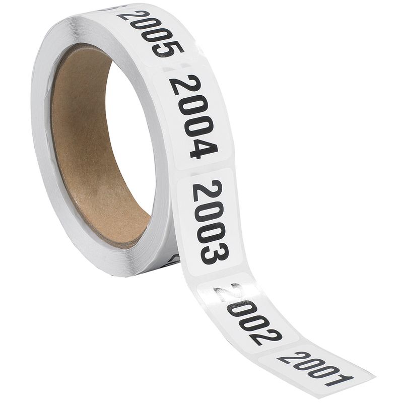 Tape Logic Consecutive Numbered Labels "(2001-2500)" 1" x 1 1/2" Black/White 500/Roll DL1245