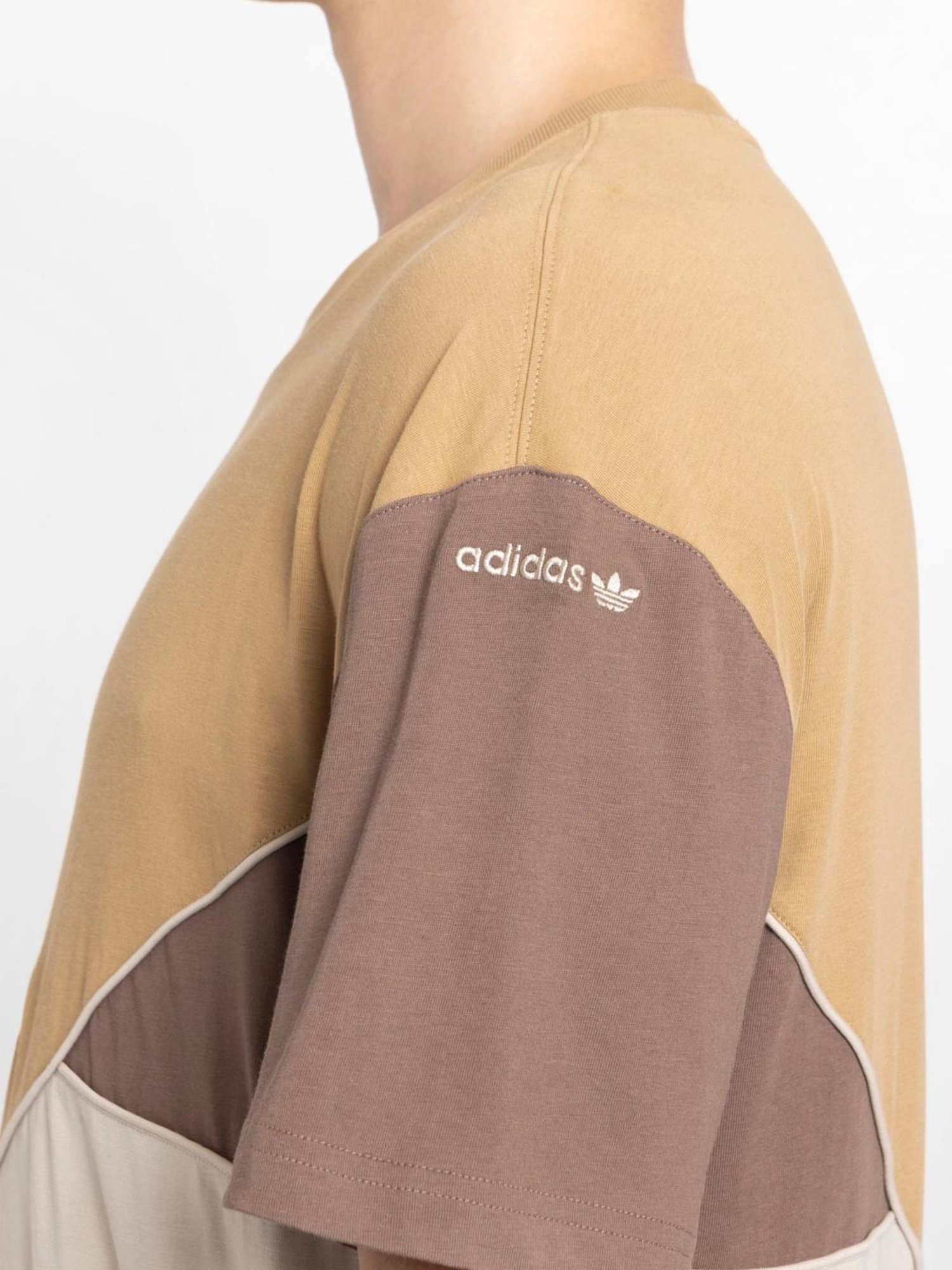 Adidas Originals Brown Cotton Regular Fit Printed T-Shirt