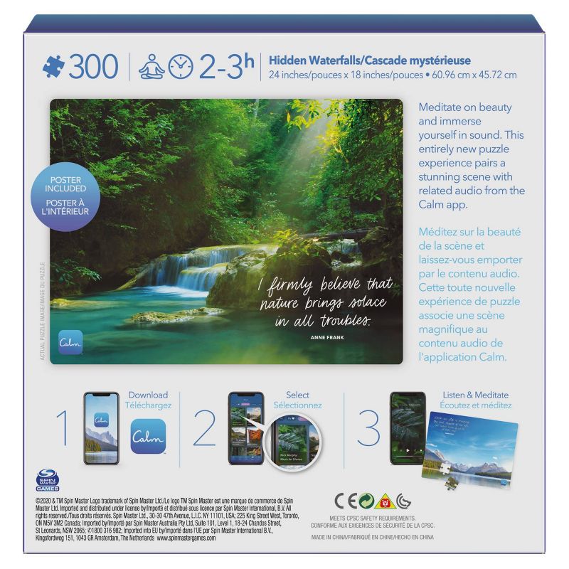 Spin Master Calm App: Hidden Waterfalls Jigsaw Puzzle - 300pc