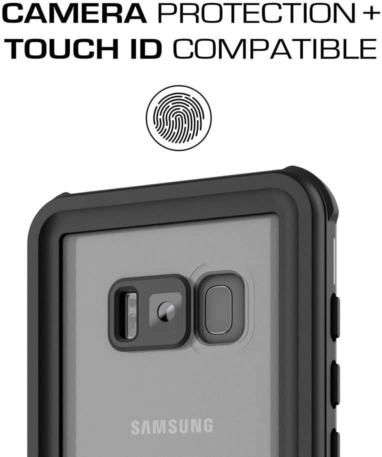 Ghostek Nautical Galaxy S8 Plus Waterproof Case with Screen Protector Extreme Rugged Heavy Duty Protection Full Body Sealed Shell Underwater Shockproof for 2017 Galaxy S8 Plus (6.2 Inch) - (Black)