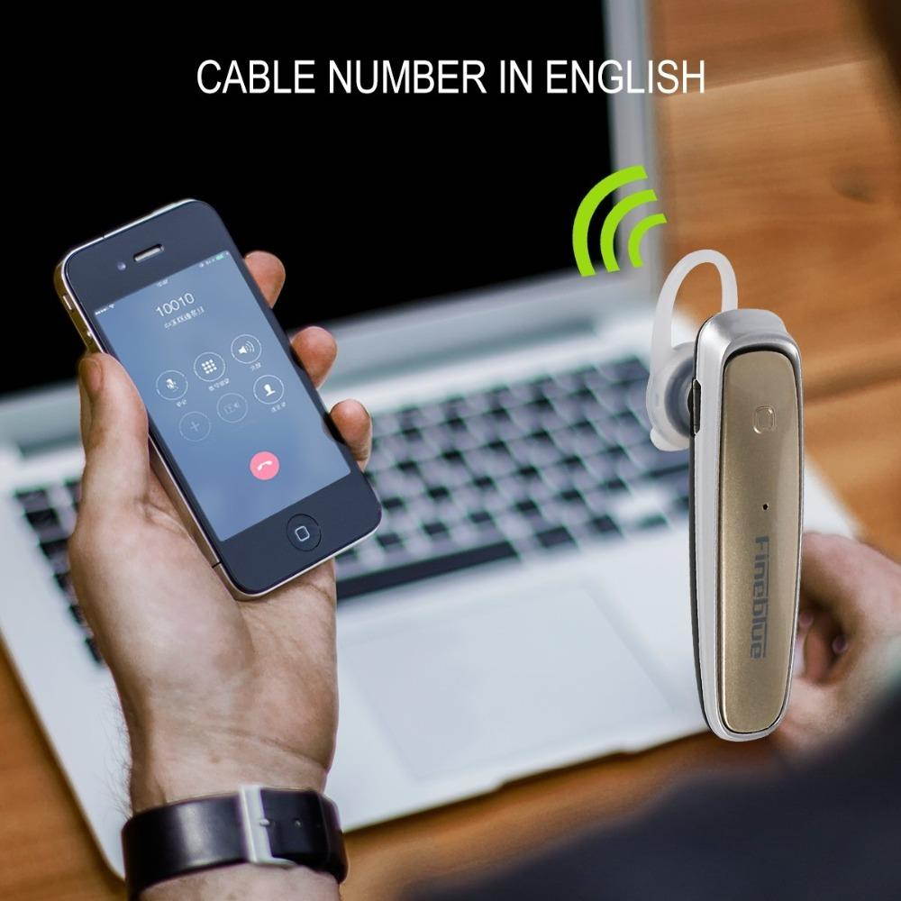 Fineblue FX-1 Bluetooth 4.0 Wireless Stereo Headset Earphones With Mic Sport earbuds For IOS Android Hands Free Music headphones (Black)