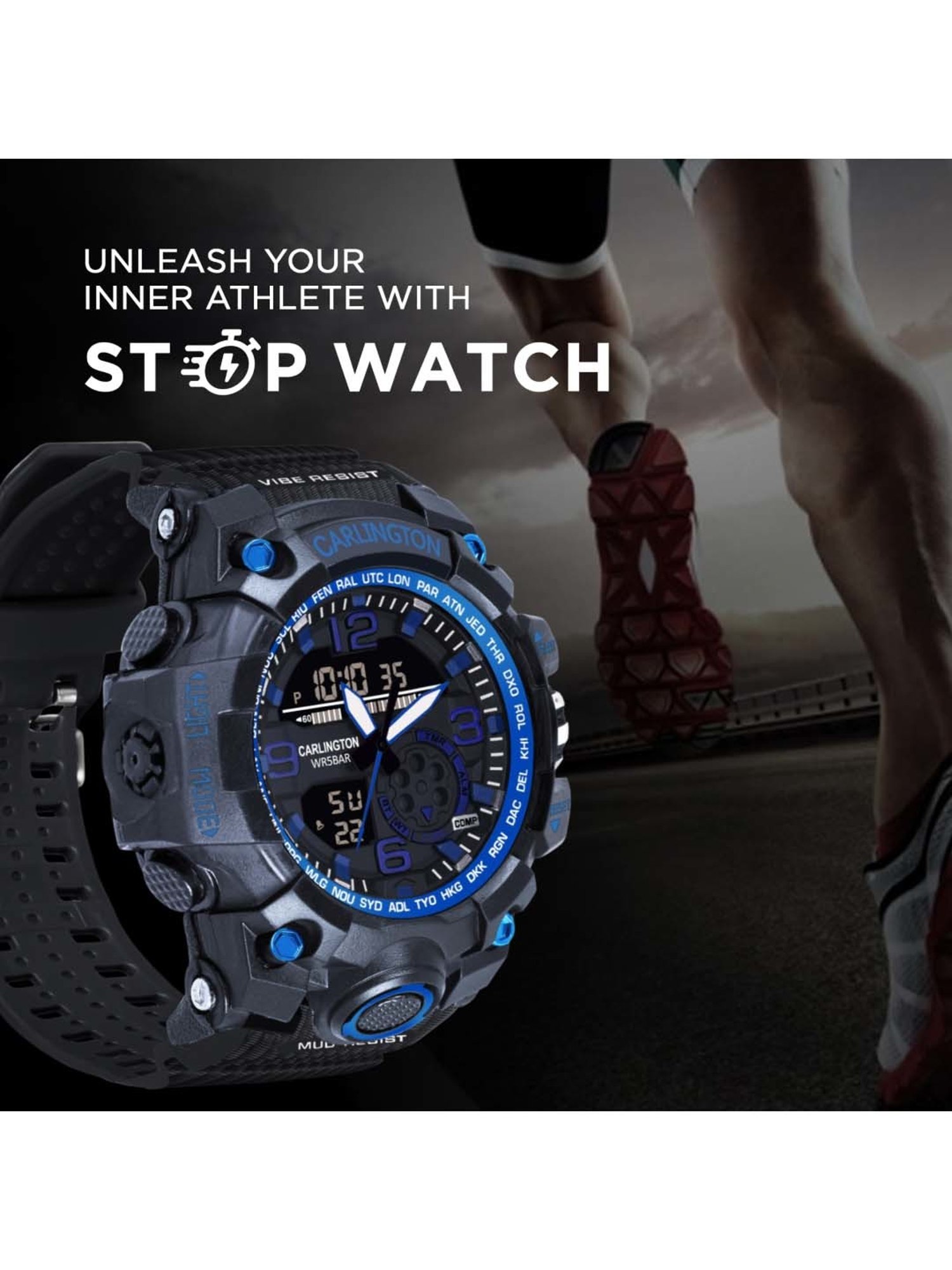 CARLINGTON Endurance 3355 Analog-Digital Watch for Men