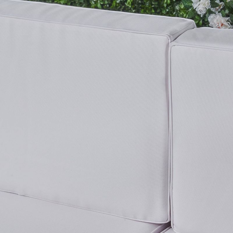 Breckenridge 4pc Seating Set Java Brown Fame Sunbrella Meredian Brick Red Fabric - La-Z-Boy