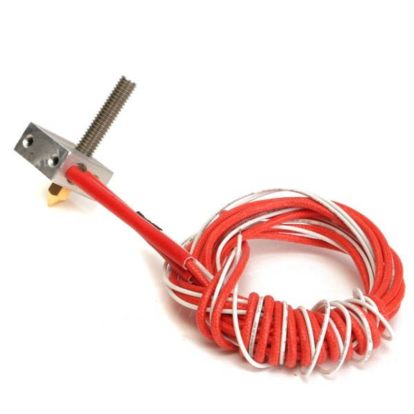 Geekcreit Assembled Aluminum Heating Block Extruder Hot End For 3D Printer 1.75mm MK8 0.4mm Nozzle