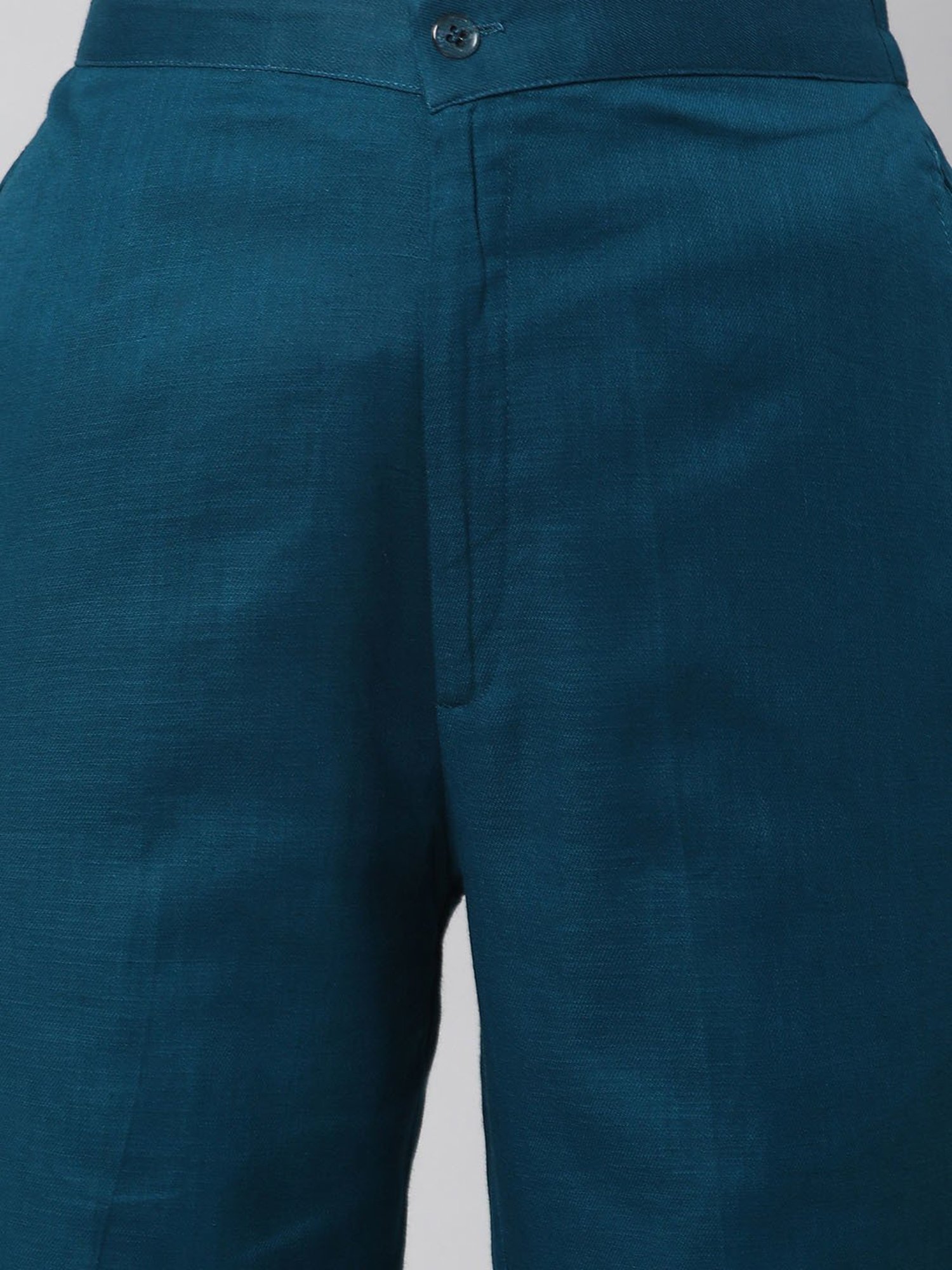 Kami Kubi Teal Linen Pants