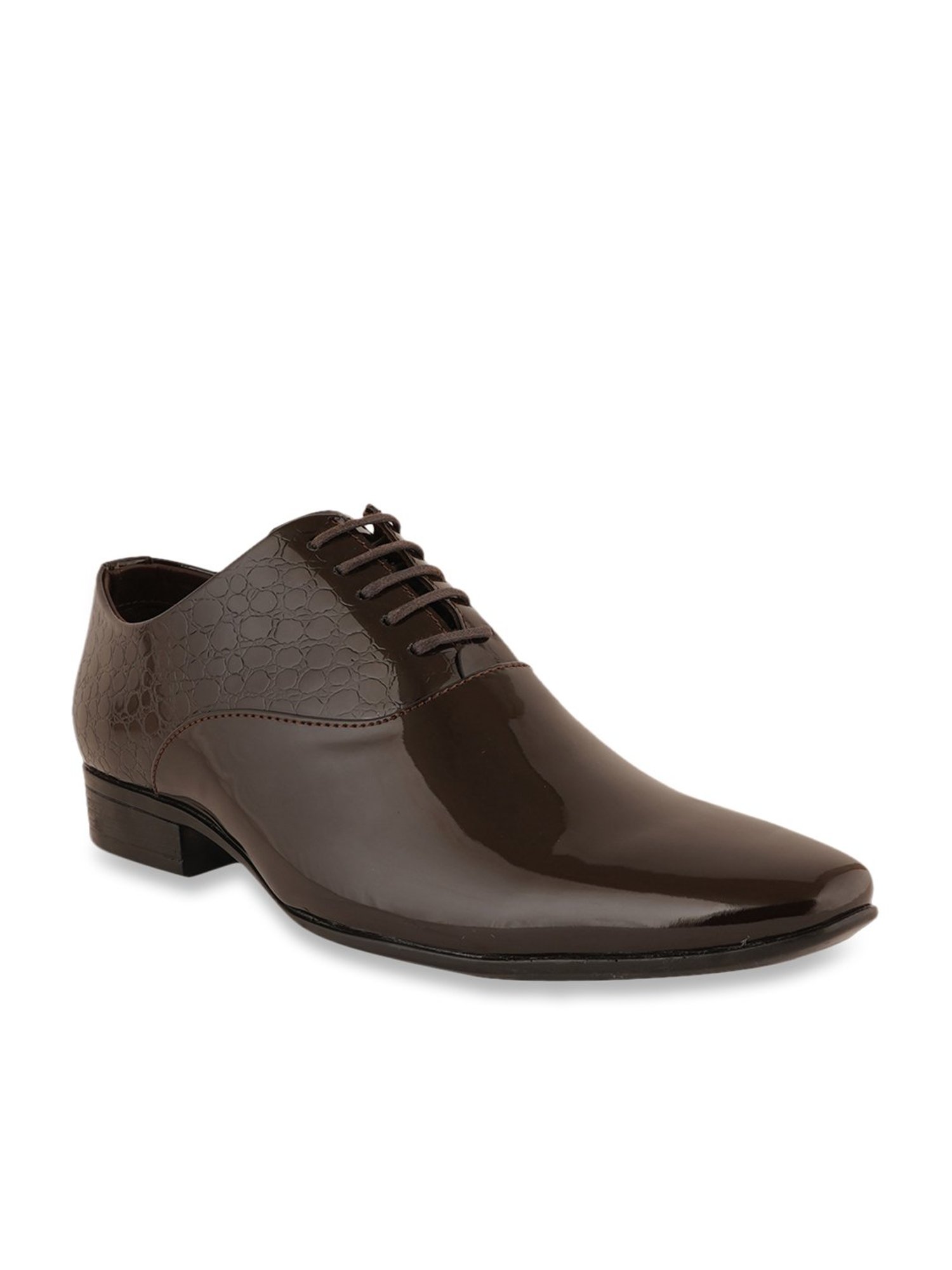Pelle Albero Men's Brown Oxford Shoes