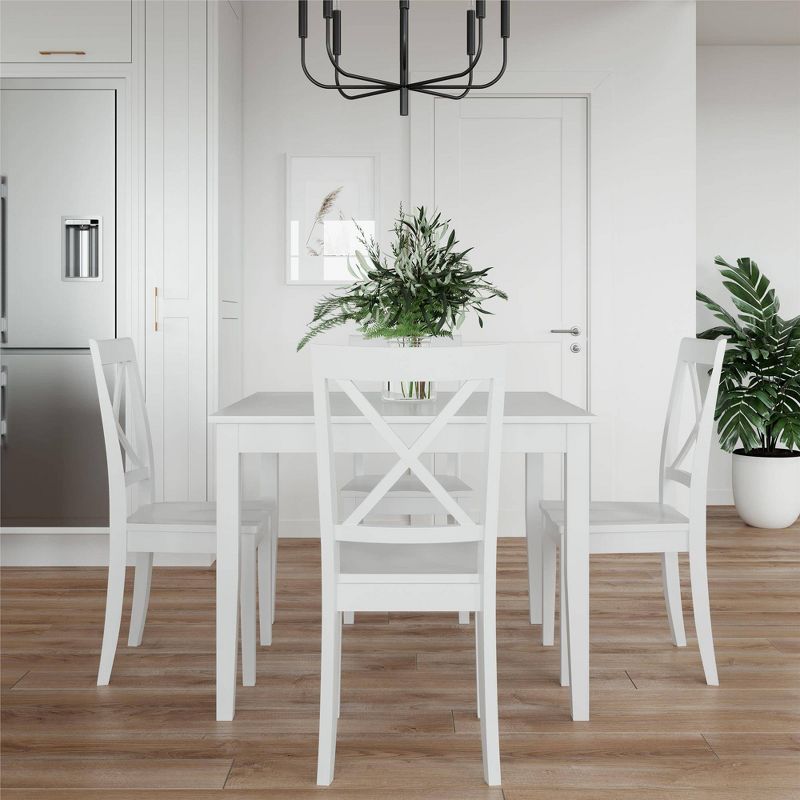 5pc Balwin Dining Set White - Dorel Living