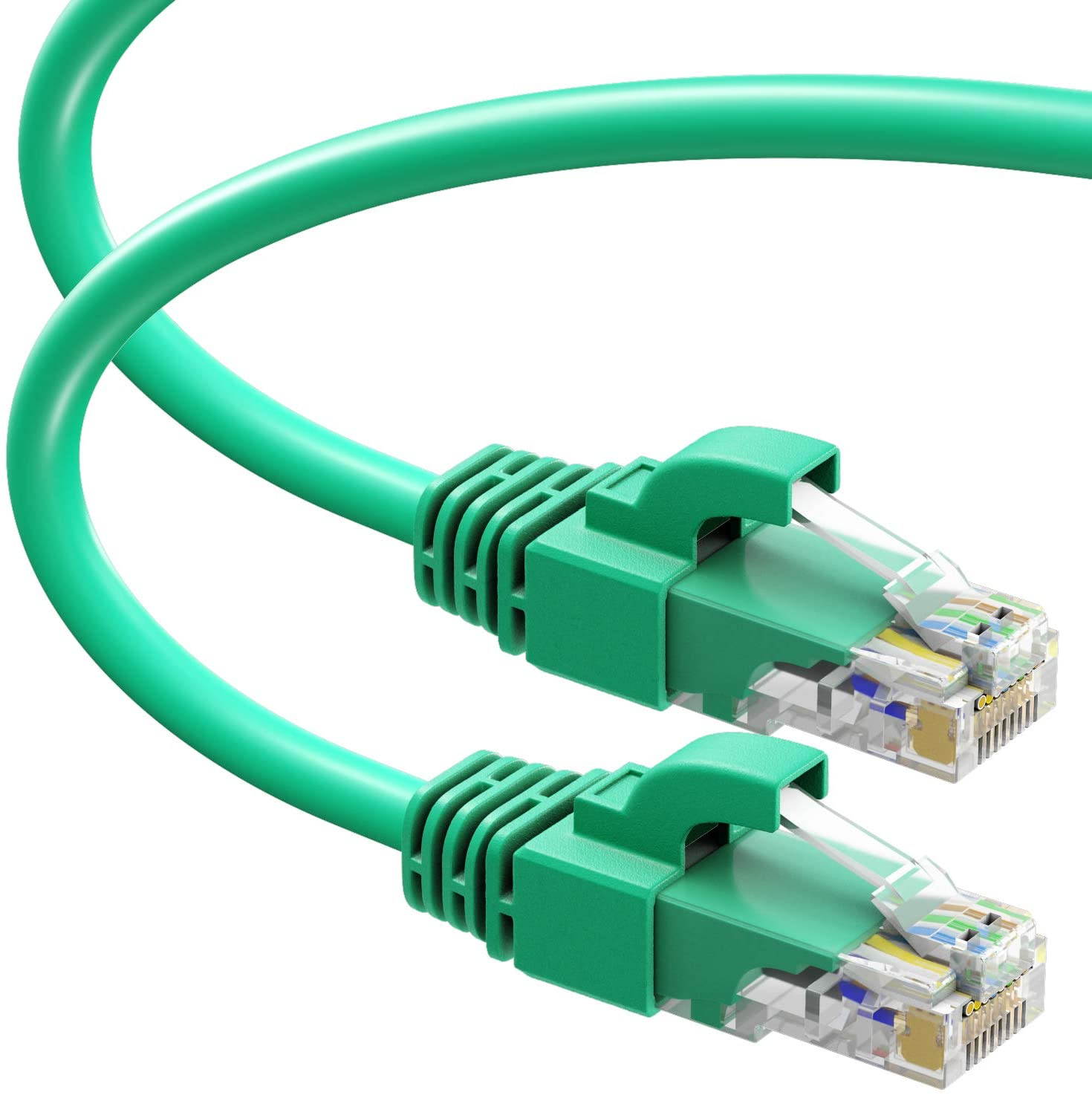 Cat6 Snagless Ethernet Cable - 6 Feet - Black - [5 Pack] - Pure Copper - UL Listed - Cable Ties Included