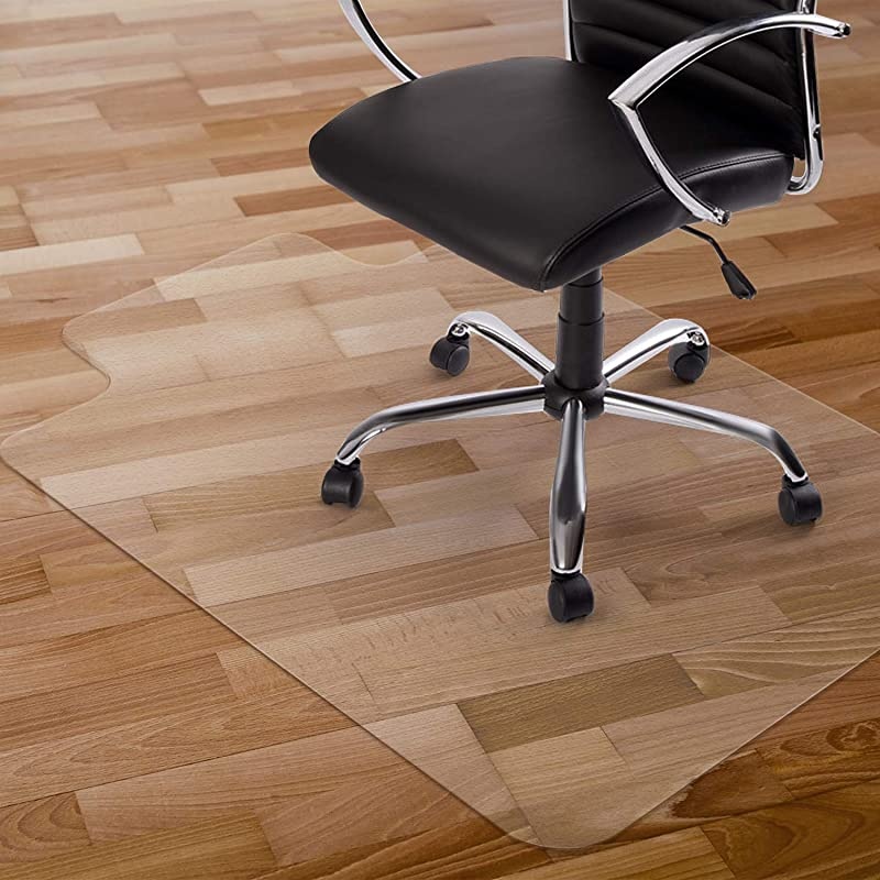 Chair Mat 2MM Rolling Chair Mat for Hardwood Floor Transparent PVC Home Office Floor Protector Mat 36 X 48 with Lip