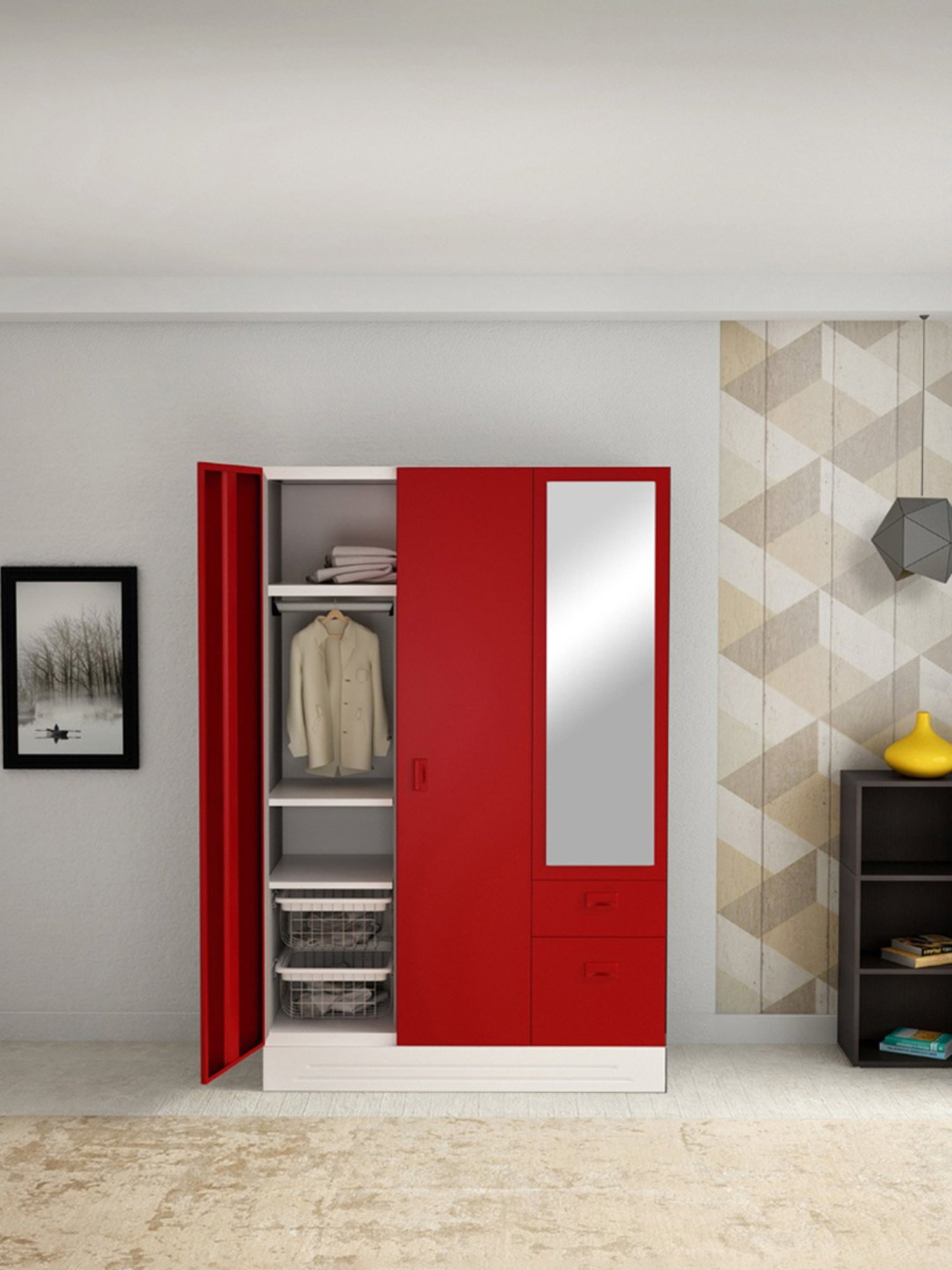 Home Basics 5 Dual Hook Chrome Plated Steel Over the Door Hanging Rack