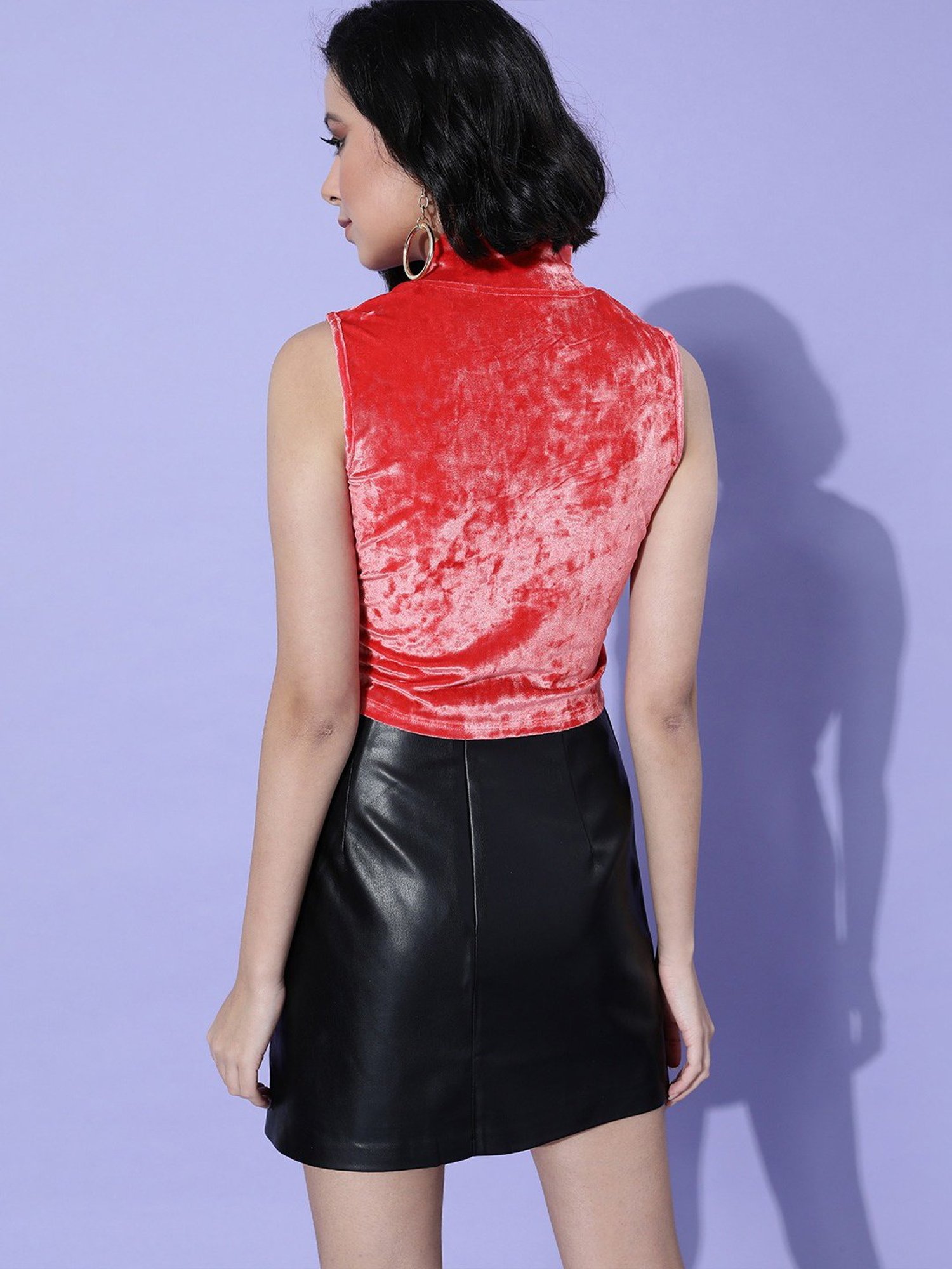 Marie Claire Red Crop Top