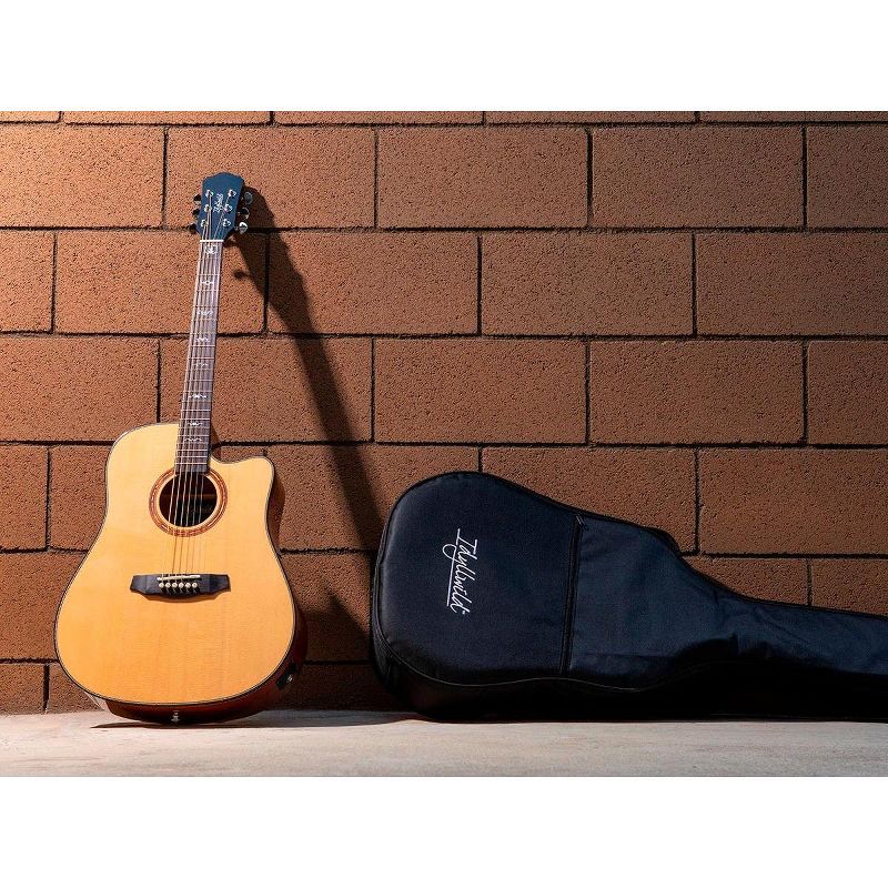 Monoprice Solid Top Acoustic Guitar - Spruce with Fishman Pickup Tuner and Protective Gig Bag - Idyllwild Series