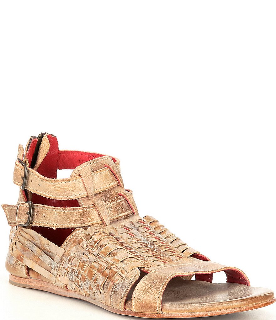 Bed Stu Claire Leather Flat Sandals