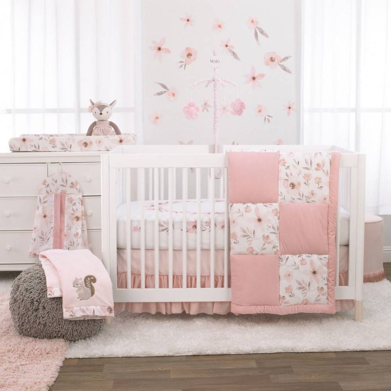 Clementine Kids Blush Bloom Crib Sheet