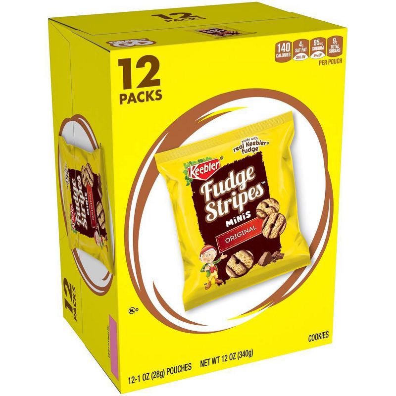 Keebler Fudge Stripes Minis Original Cookies - 12ct