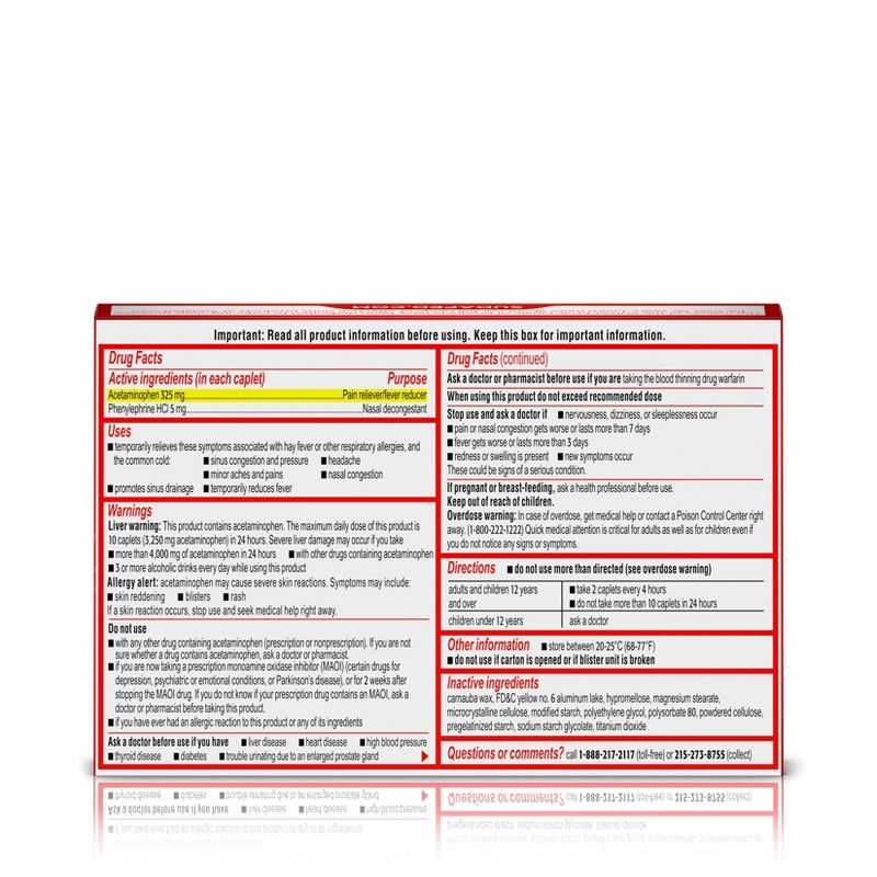 Sudafed PE Pressure + Pain Caplets - 24ct