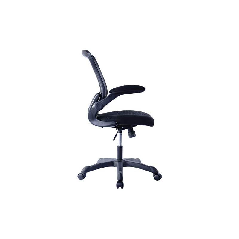 Task Office Chair with Flip Up Arms. Color: Black