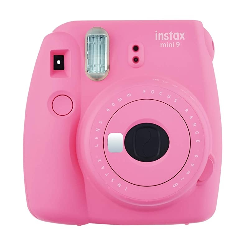 instax Mini 9 Instant Camera Flamingo Pink and instax Film Twin Pack 20 Exposures Bundle