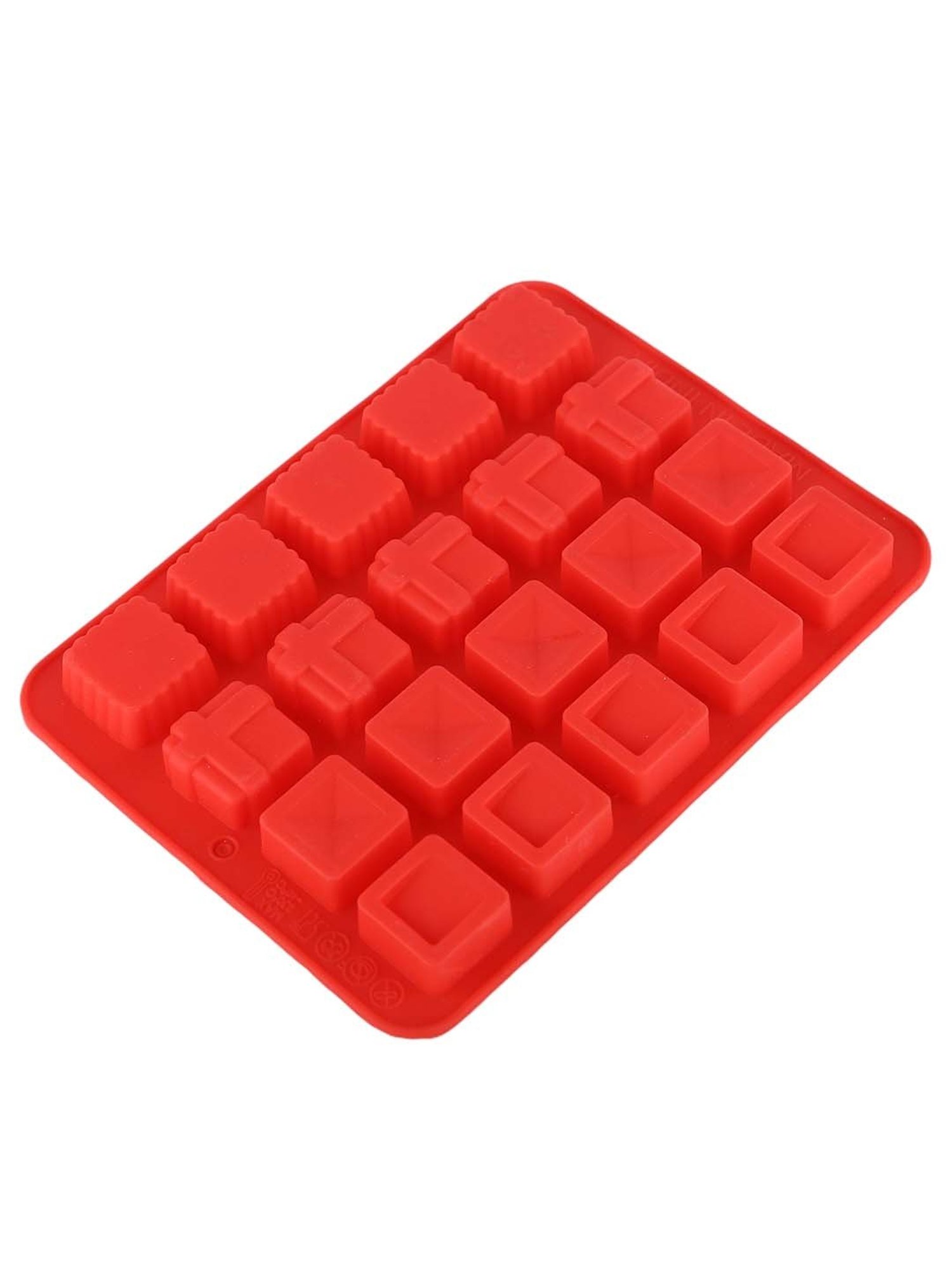 HAZEL Red Silicone Square Shape Baking Mould - Set of 1