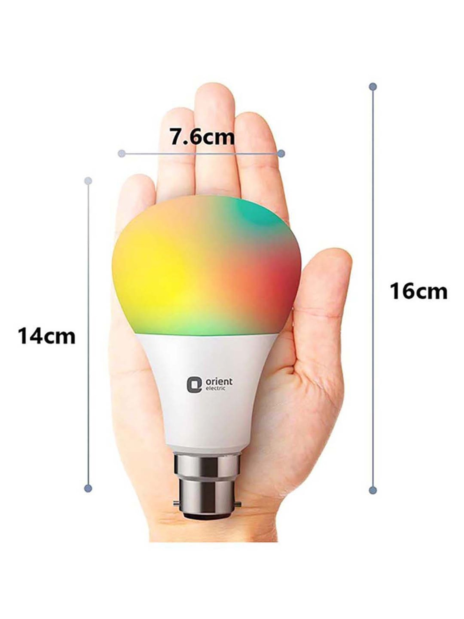 Orient Electric 10W Yellow/Warm White LED Smart Lamp (White)