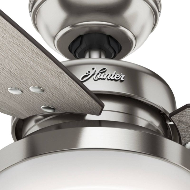 60" Sentinel Ceiling Fan with Remote Nickel (Includes LED Light Bulb) - Hunter Fan