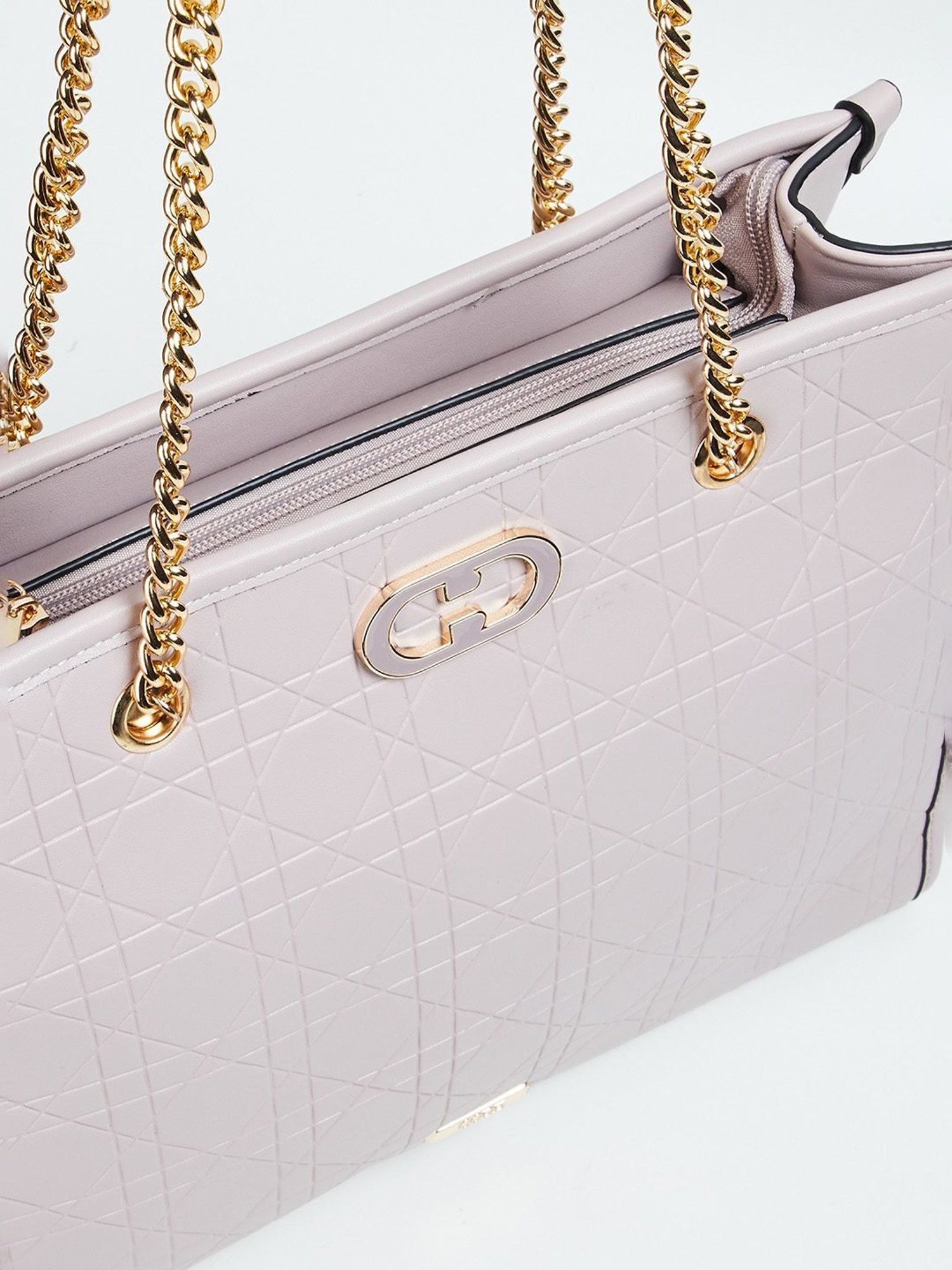 Code by Lifestyle Lilac Textured Tote Bag