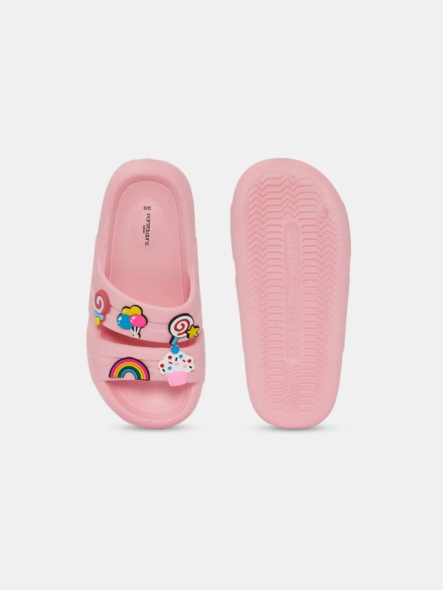Passion Petals Kids Pink Sling Back Clogs