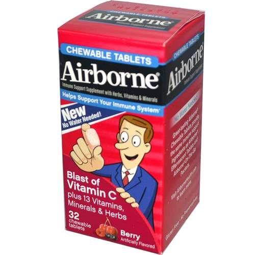 Airborne 20221 -  Immune Support Chewable Tablet, Berry