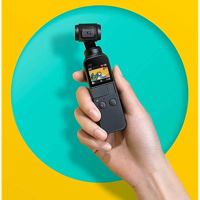 2019  Osmo Pocket Handheld 3 Axis Gimbal with Integrated 4K Camera Bundle, Comes 64GB Extreme Micro SD