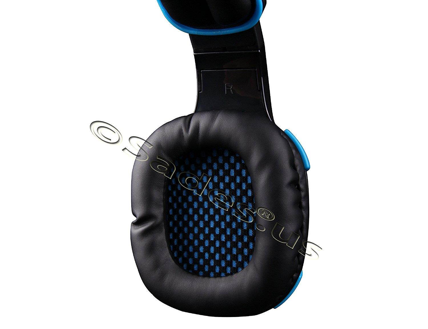 Sades Official Vibrating HD 7.1 Gaming Headset with Removable Noise Cancelling Mic (Shaker)