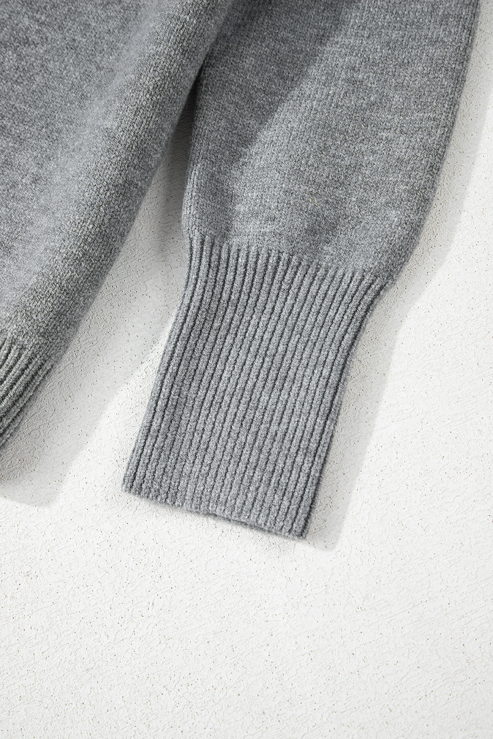 Black Plaid Casual Contrast Trim Knit Cardigan