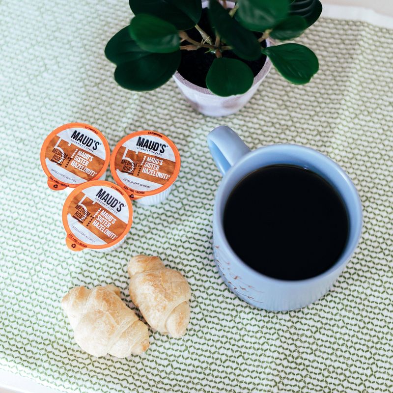 Maud's Flavored Coffee Variety Pack Single Serve Flavored Coffee Pods - 100% Arabica Coffee California Roasted Medium Roast - Keurig K-Cup - 40ct