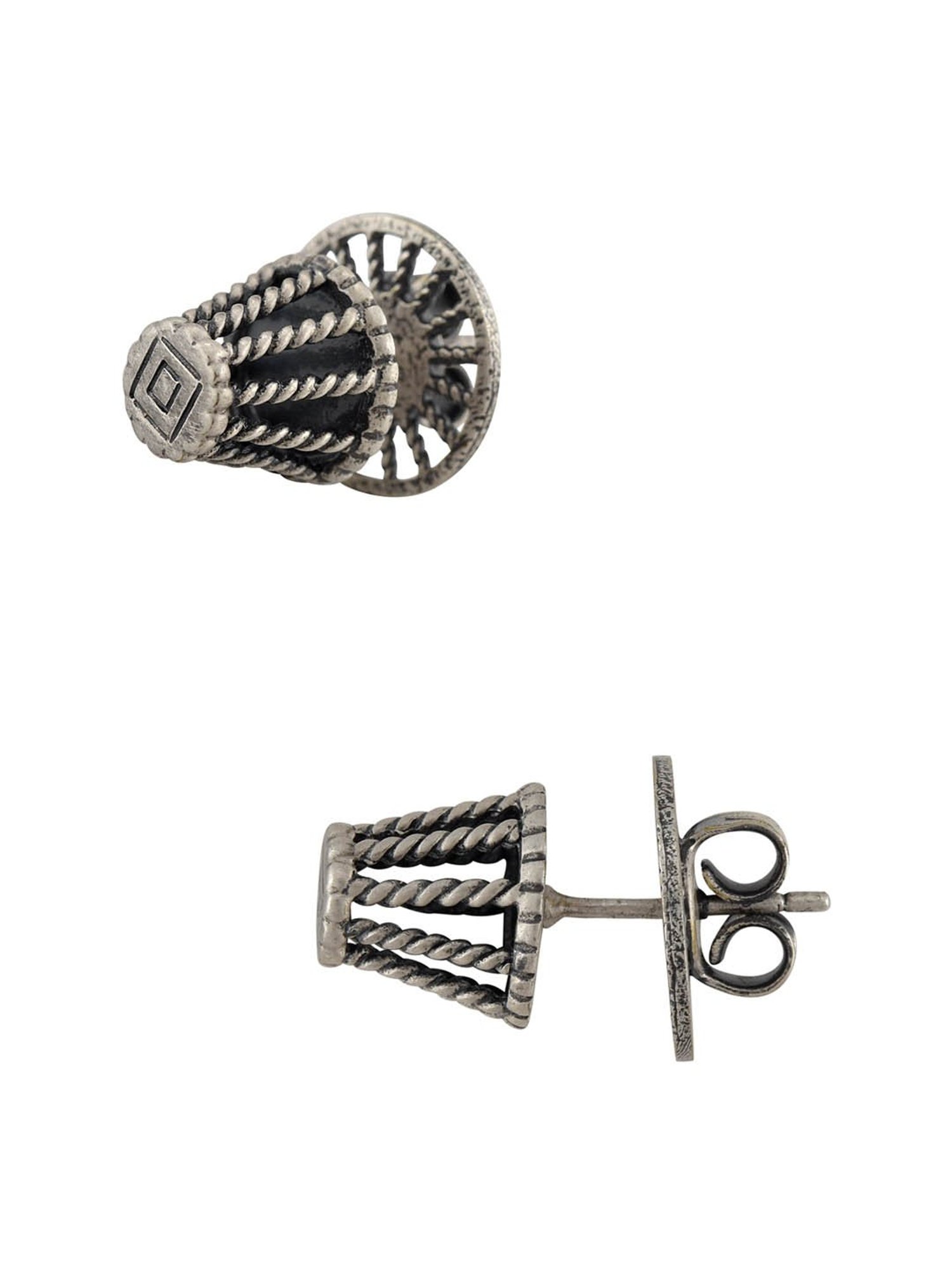 Tribe Amrapali Silver-Plated Coastal Pin Masaba Stud Earrings