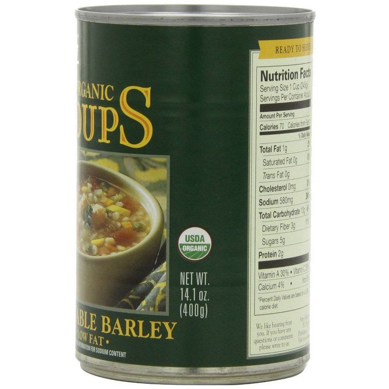 Amy's Organic Low Fat Vegetable Barley Soup - 14.1oz