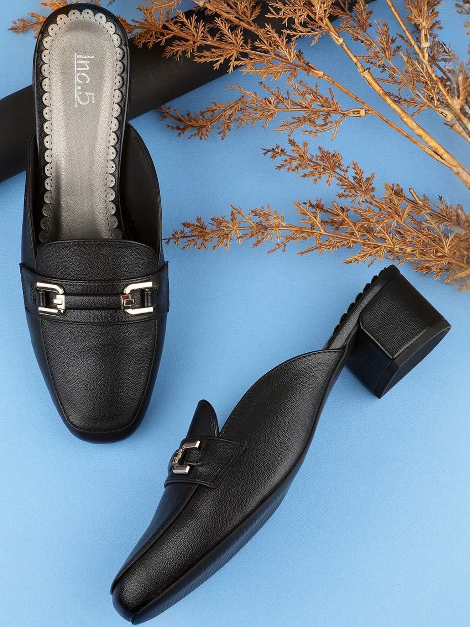 Inc.5 Women's Black Mule Shoes