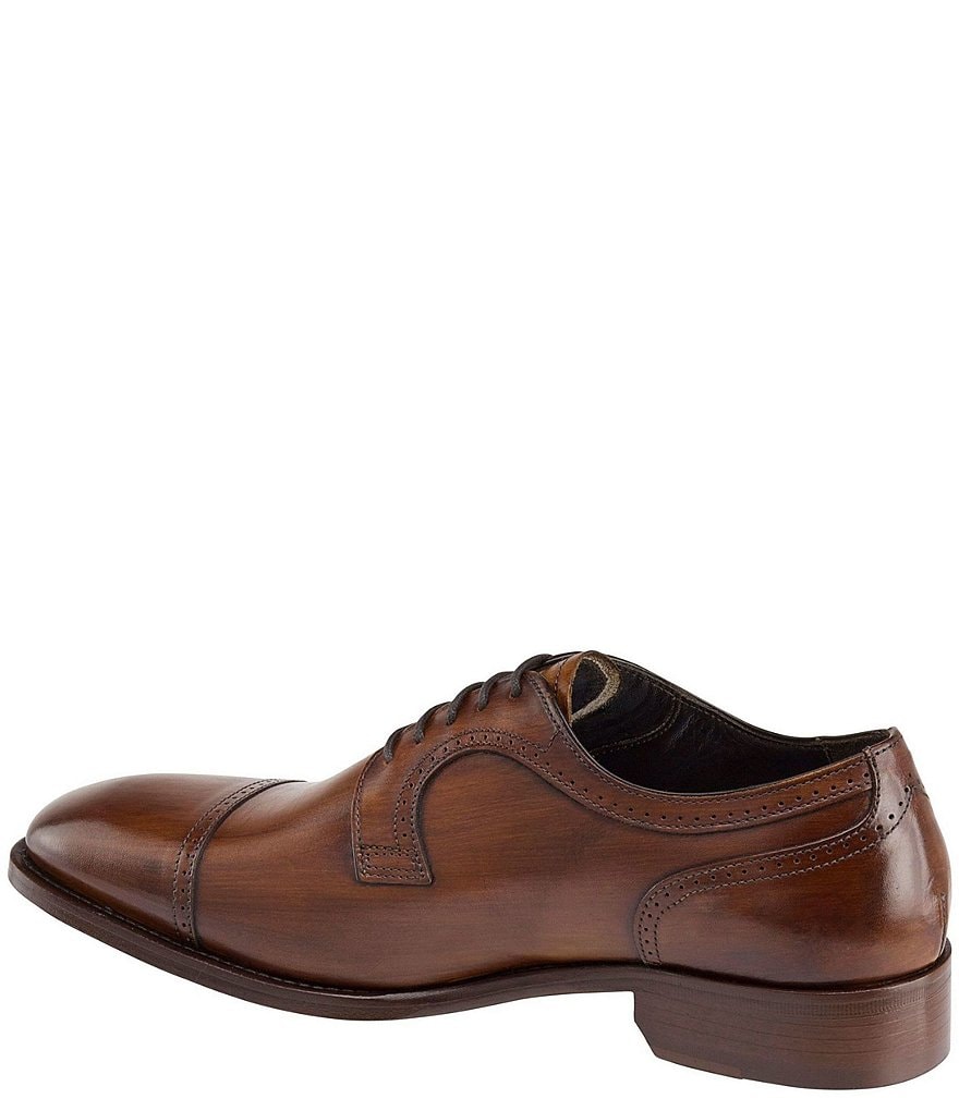 J&M COLLECTION Men's Cormac Calfskin Cap Toe Oxford Dress Shoes