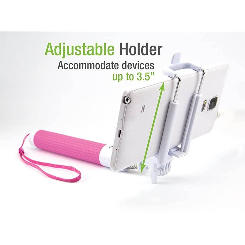 Selfie Stick Compatible for Apple iPhone 6/6Plus/5 Samsung Note 9/8/5/S9/S9+/S8+/S8/S7/J7/J3/ LG K20 V/Q7+/Stylo 4/3/2/Q Stylus/V35 ThinQ/V30 (Wired)