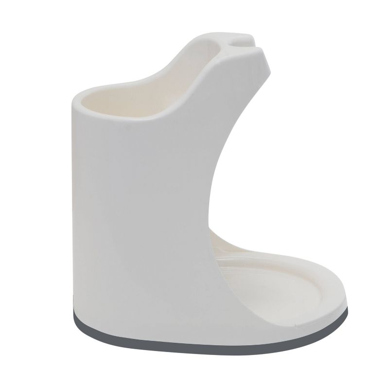 Plunger and Bowl Brush Caddy Set White - Bath Bliss