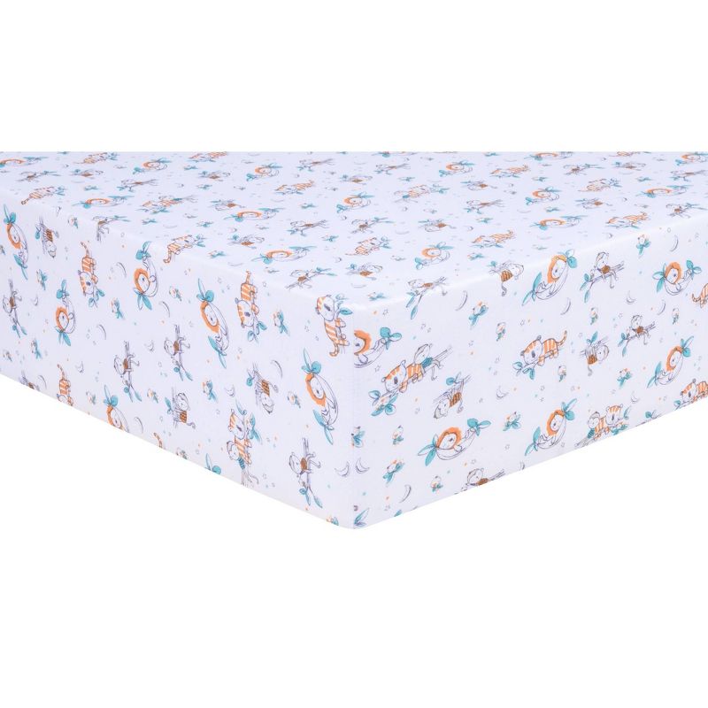 Trend Lab Fitted Crib Sheet - Safari Nap